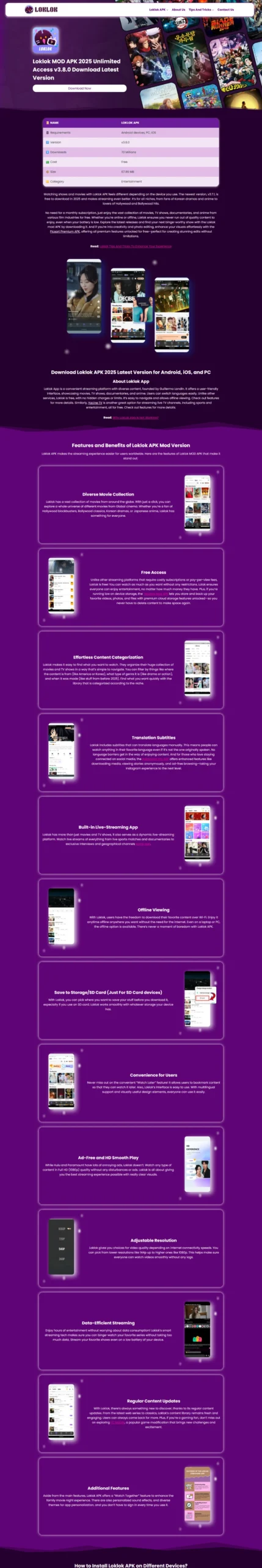 Micro APK Website Design