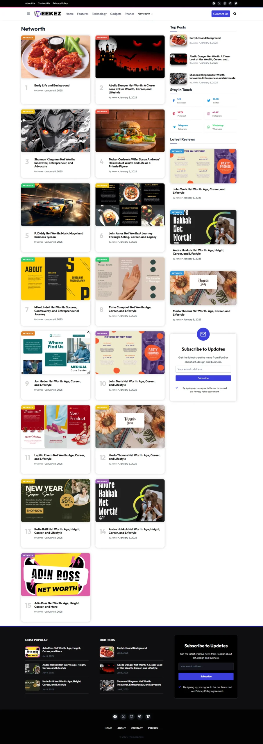 Custom Blog Website Design