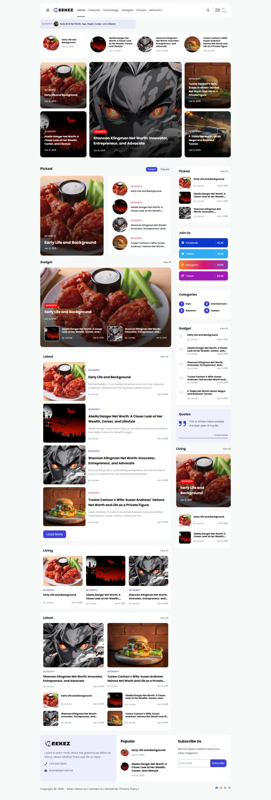 Custom Blog Website Design