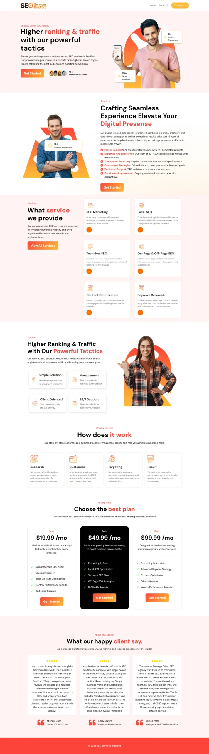 SEO Agency Website Design