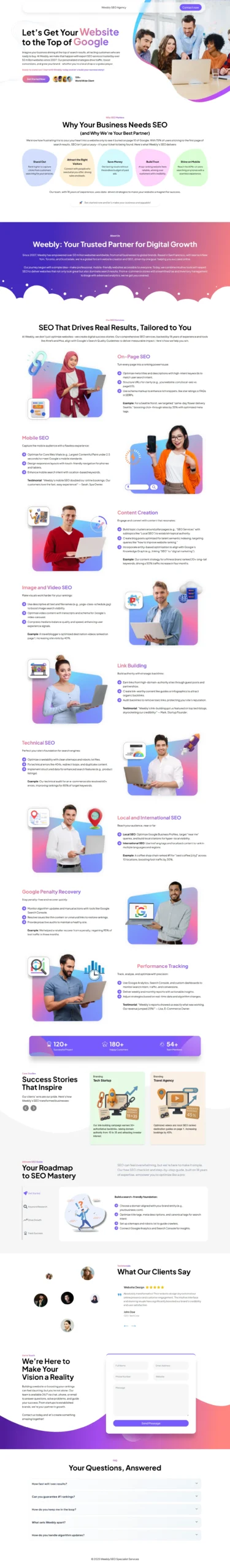 SEO Agency Website Design